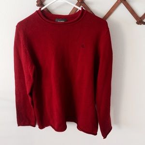 Ralph Lauren Red Knit Cozy Sweater